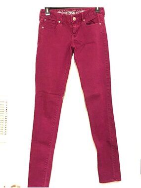 Hot Pink Express Stretch Skinny Jeans 0